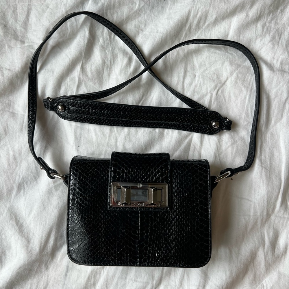 Rebecca Minkoff cross body black mini bag - worn a couple of times